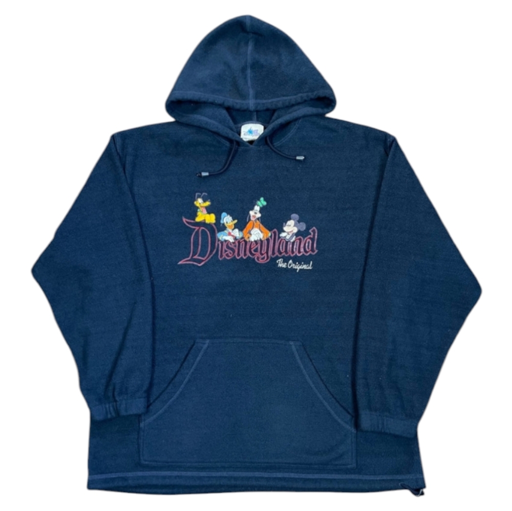 Disney Disneyland Resort Fleece Navy Draw String Waist Hoodie Sweater Mickey